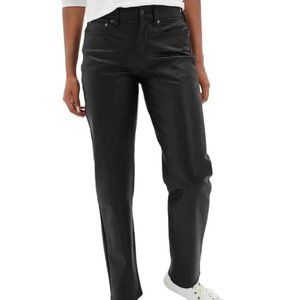 Nwt Stretch faux leather straight leg jeans